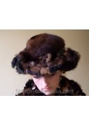 Шляпа из норки "Black patterns"