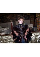 Куртка-накидка "Red and fur"