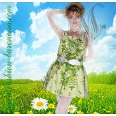 Сарафан "Flowers on green"