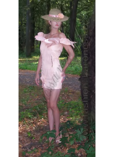 Платье коктейльное «Tea rose color»